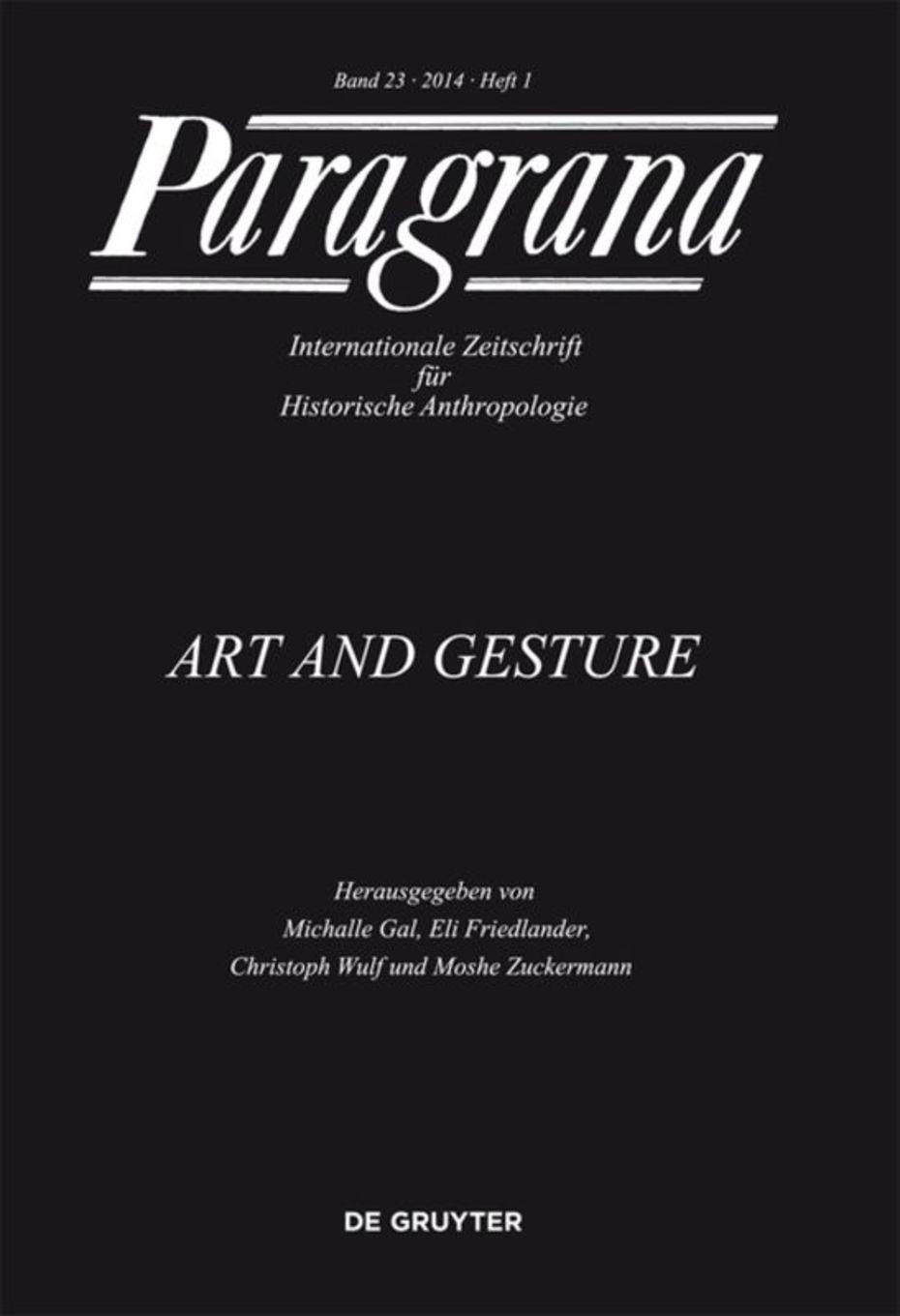 Paragrana - Internationale Zeitschrift für Historische Anthropologie (Cover)