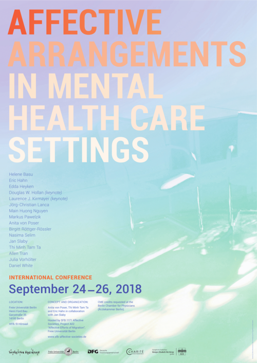 Tagungsposter: Affective Arrangements in Mental Health Care Settings