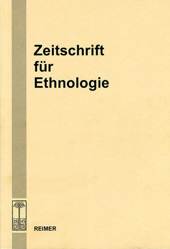 Zeitschrift für Ethnologie (Cover)