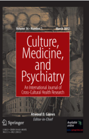 Culture, Medicine and Psychiatry (Cover)
