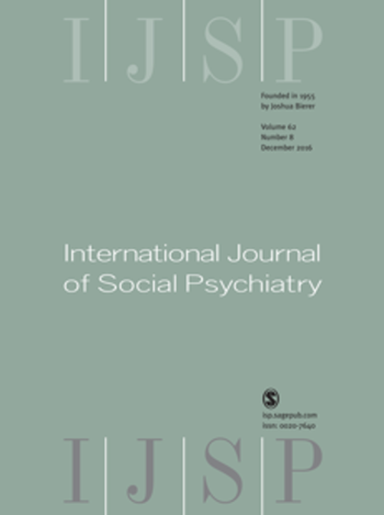 International Journal of Social Psychiatry 62(8) (Cover)