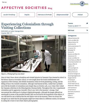 Moko 2022 - Experiencing Colonialism through Visiting Collections (SFB-Blog)