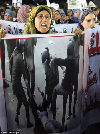 Demonstration in Kairo am 20.12.2011