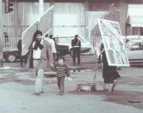 Mohamed Abla bei einer Performance in Kairo 1991