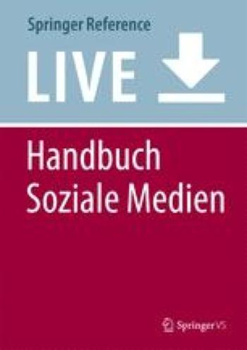Handbuch Soziale Medien (Cover)
