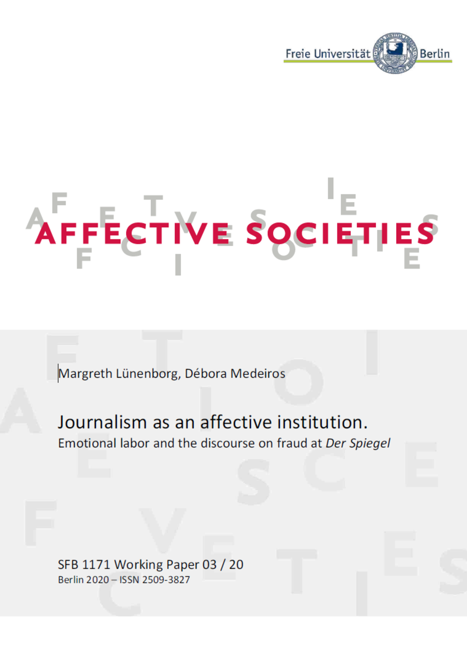 Journalism as an affective institution (Cover)