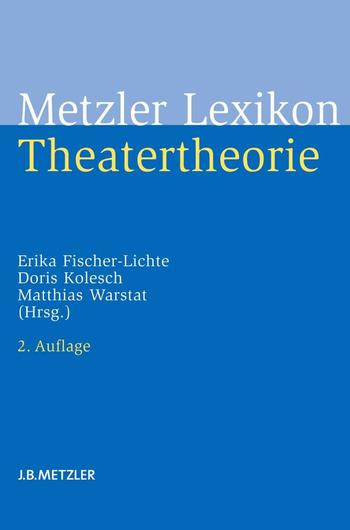 Metzler Lexikon Theatertheorie (Cover)
