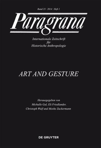 Paragrana - Internationale Zeitschrift für Historische Anthropologie (Cover)