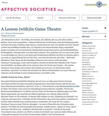A Lesson within Game Theatre (Cover)
