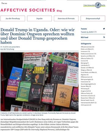 Donald Trump in Uganda (Cover)