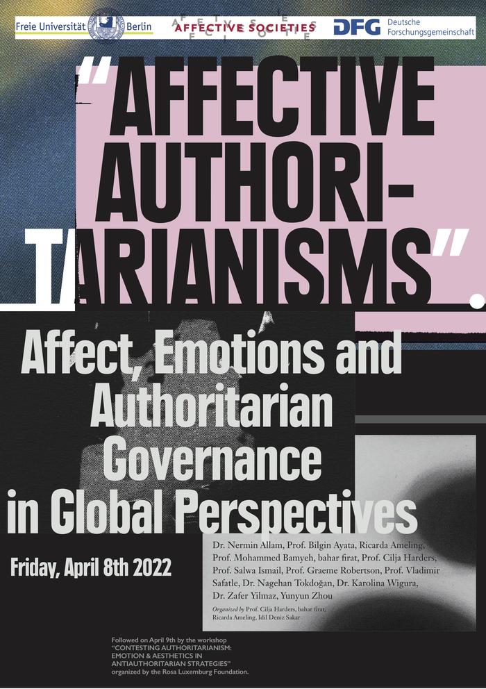 Workshop Affective Authoritarianisms Poster