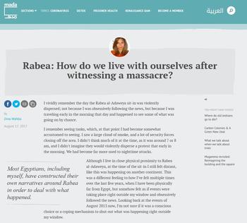 Rabea: How Do We Live with Ourselves after Witnessing a Massacre? (Cover)