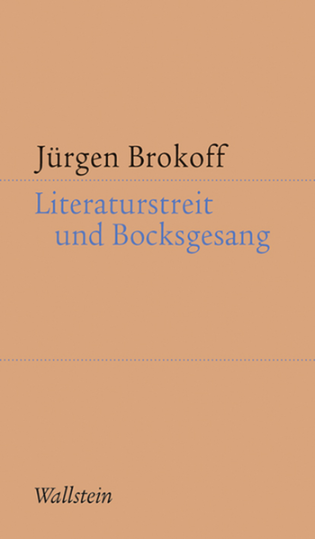 Literaturstreit und Bocksgesang (Cover)