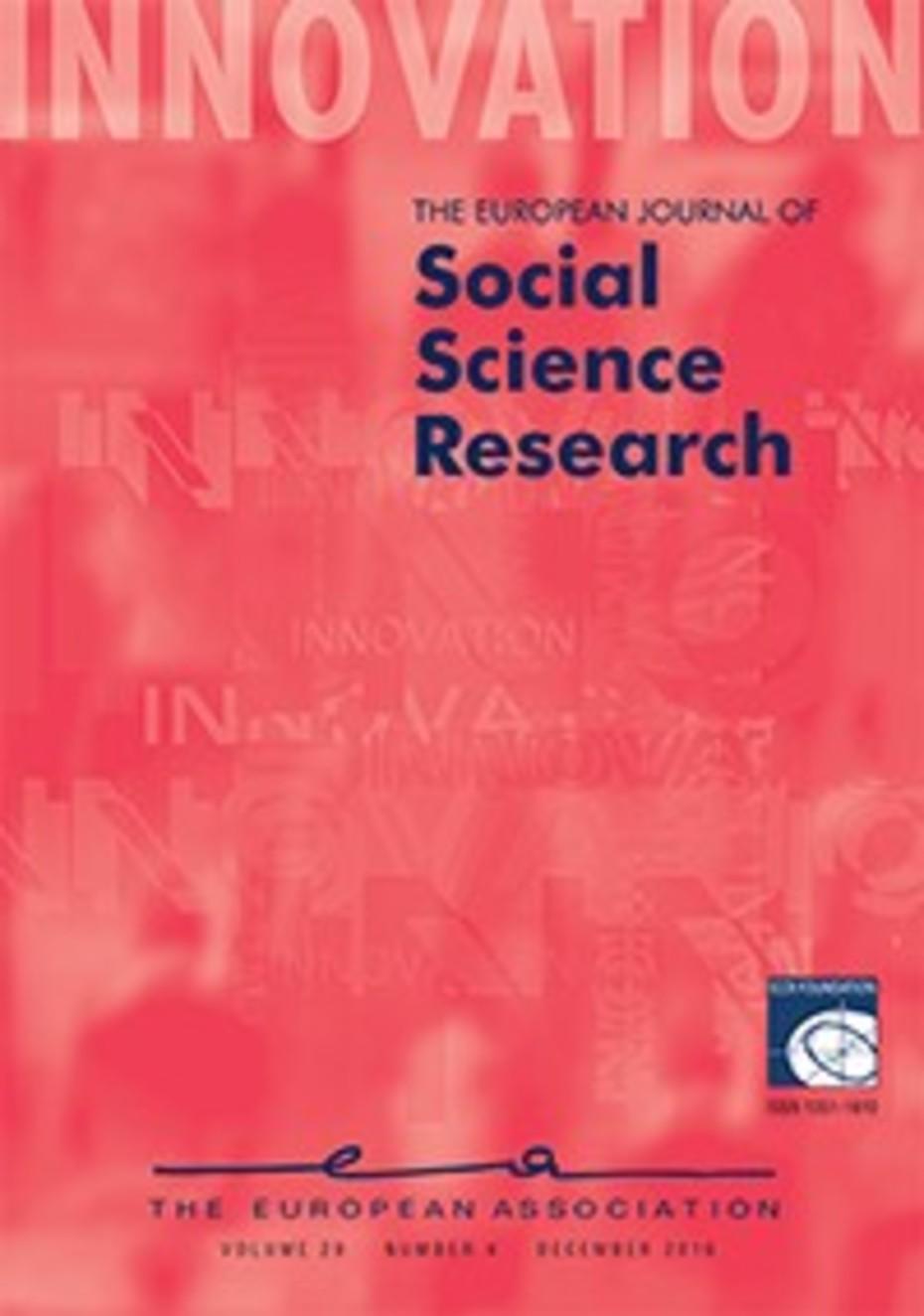 The European Journal of Social Science Research (Cover)